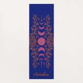 Mondfarben Phase Celestis Lotus Yogamatte (Rückseite)