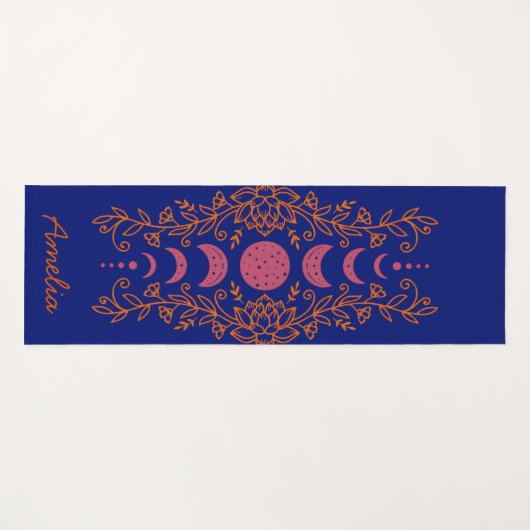 Mondfarben Phase Celestis Lotus Yogamatte (Vorderseite (Horizontal))