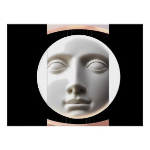 Mondfäule Mit Augen Poster