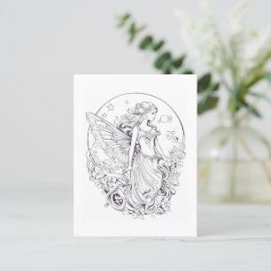 Mondfee - Male deine eigene Postkarte