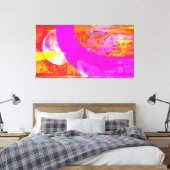 Mondfeuer Leinwanddruck (Insitu (Schlafzimmer))