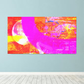 Mondfeuer Leinwanddruck (Insitu (Holzboden))