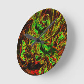 Mondfeuer Runde Wanduhr (Winkel)
