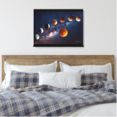 Mondfinsternis 24x18 Wrapped Canvas Leinwanddruck (Insitu (Schlafzimmer))