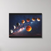 Mondfinsternis 24x18 Wrapped Canvas Leinwanddruck (Vorderseite)