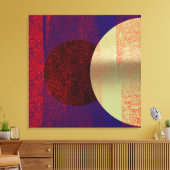 Mondfinsternis - Abstrakt Leinwanddruck (Insitu (Wohnzimmer))