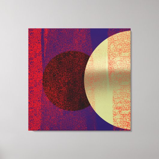 Mondfinsternis - Abstrakt Leinwanddruck (Vorderseite)
