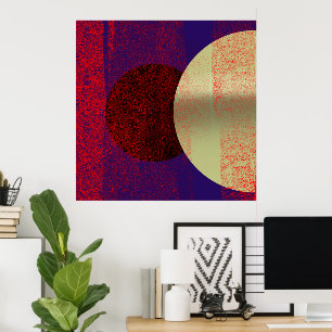 Mondfinsternis - abstrakt poster