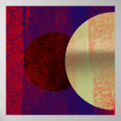 Mondfinsternis - abstrakt poster (Vorne)