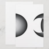 Mondfinsternis Briefpapier (Vorne/Hinten)