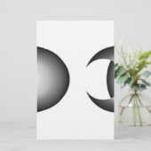 Mondfinsternis Briefpapier (Stehend Vorderseite)