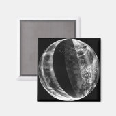 Mondfinsternis Magnet (Vorderseite/Rückseite)