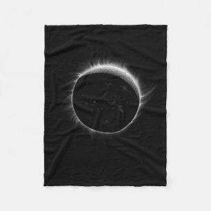 Mondfinsternis Mond Sonne Ereignis Illustration Fleecedecke