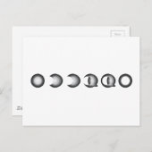 Mondfinsternis Postkarte (Vorne/Hinten)