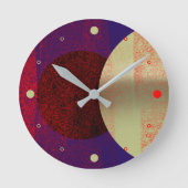 Mondfinsternis Runde Wanduhr (Vorderseite)