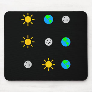 Mondfinsternis Sonnenfinsternis Apokalypse Illustr Mousepad