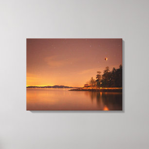 Mondfinsternis Victoria, British Columbia Leinwanddruck