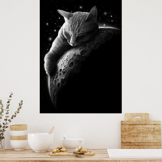 Mondfisch Poster (Küche)