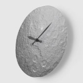 Mondfläche im Weltraum Große Wanduhr (Winkel)