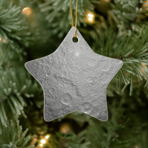 Mondfläche im Weltraum Keramikornament