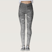 Mondfläche im Weltraum Leggings (Vorderseite)