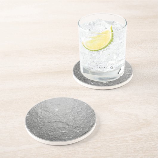 Mondfläche im Weltraum Sandstein Untersetzer (Seite)