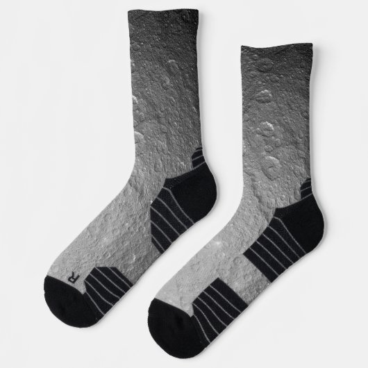 Mondfläche im Weltraum Socken (Links)