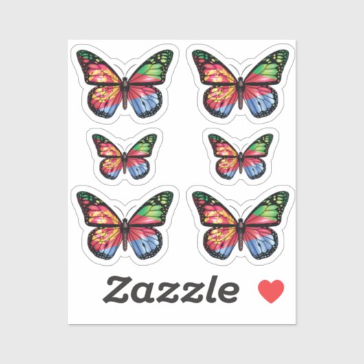 Mondfliegenflagge Aufkleber (Blatt)