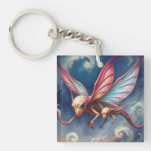 Mondflug der Himmelsdrachen Schlüsselanhänger (Vorderseite)