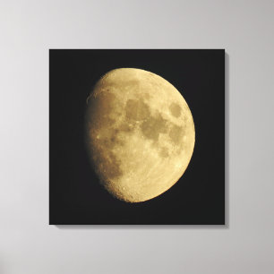 Mondfotografie, Mondphase, Nah Up, Bild Leinwanddruck