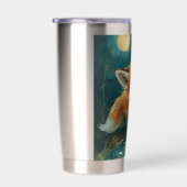 Mondfuchs, nächtlicher Wald  Thermobecher (Rechts)