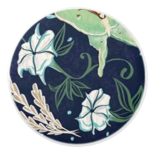 Mondgarten  keramikknauf (Vorderseite)