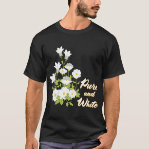 Mondgarten-Reine-und-Weiße-Blumenkunst T-Shirt
