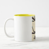 Mondgebirge Nord-Irland Reiseplakat Zweifarbige Tasse (Links)