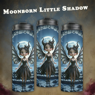 Mondgeborener Kleiner Schatten, die niedliche goth Thermosbecher