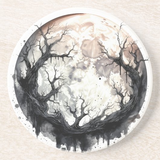 Mondgebunden Getränkeuntersetzer (Vorne)