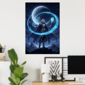 Mondgebundene Arkane Magier Poster Art (Heimbüro)