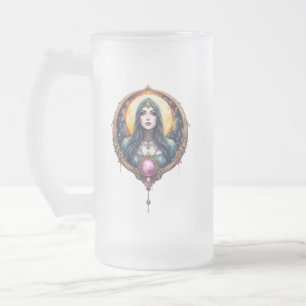 Mondgebundene Traumhüterin – Hüterin der Nacht. Mattglas Bierglas
