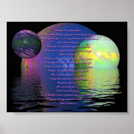 Mondgedicht Poster (Vorne)