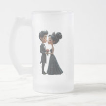 Mondgelübde – Ein süßer gotischer Hochzeitsmoment.