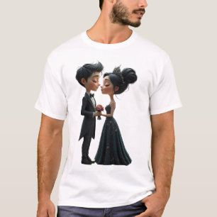 Mondgelübde – Ein süßer gotischer Hochzeitsmoment. T-Shirt