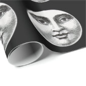 Mondgesicht Geschenkpapier (Rolleneckpunkt)