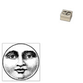 Mondgesicht Gummistempel (Stempel)