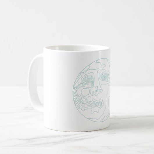 Mondgesicht Kaffeetasse (Vorderseite Links)