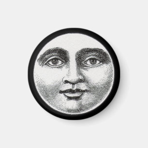 Mondgesicht Magnet