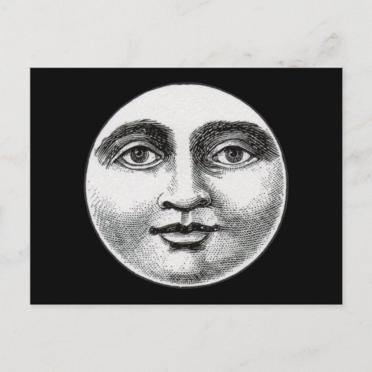Mondgesicht Postkarte (Vorderseite)