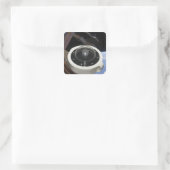 Mondgestein 3 quadratischer aufkleber (Tasche)