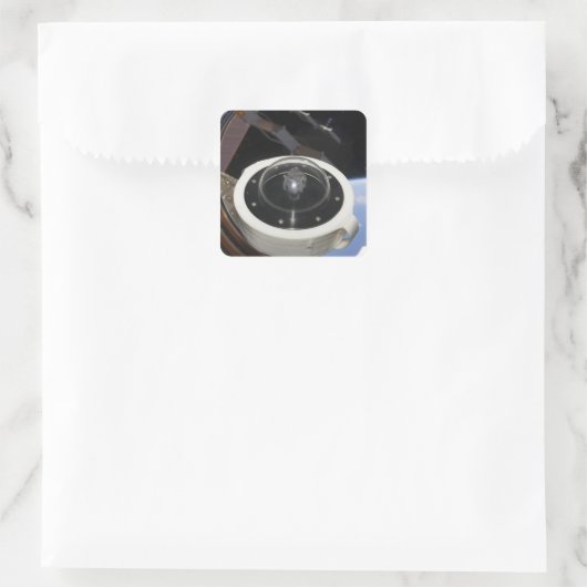 Mondgestein 3 quadratischer aufkleber (Tasche)