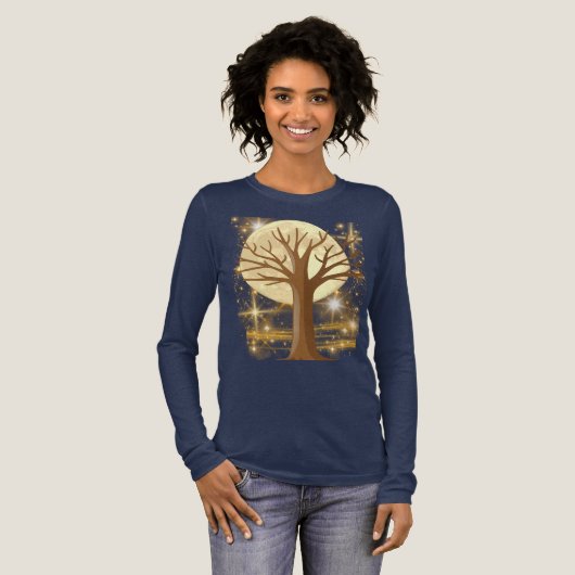 Mondglanz Tri-Blend Shirt (Volle Vorderseite)