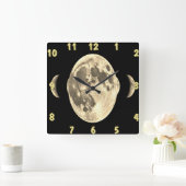Mondglühende Uhr - Kosmische Wand Kunst (Zuhause)